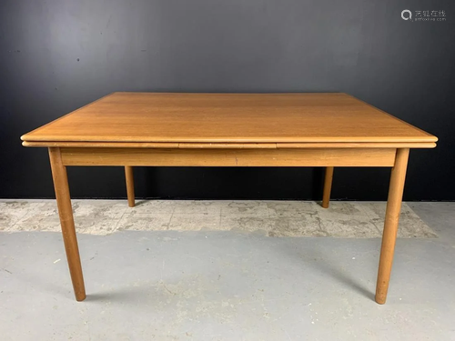 Mcm Danish Teak Dining Room Table