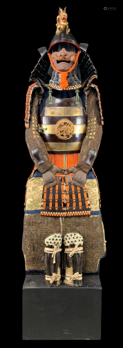 Edo Period Samurai Armor, Rare Orange Color