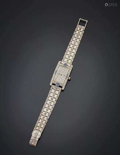 AUREUS BRACELET MONTRE rectangulaire de dame en or gris (750...