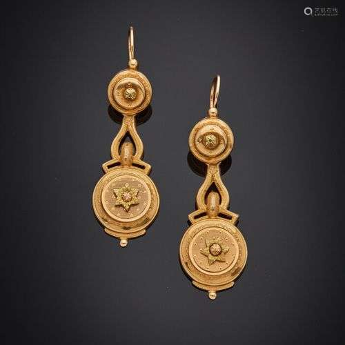 Paire de PENDANTS d'OREILLES 