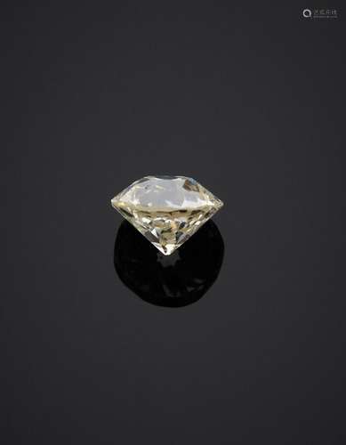 DIAMANT taille ancienne pesant 0,77 carat. Choc.