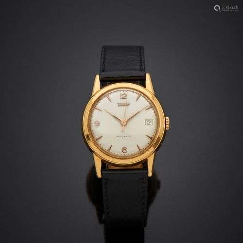 TISSOT & fils BRACELET MONTRE ronde en or jaune (750). Cadra...