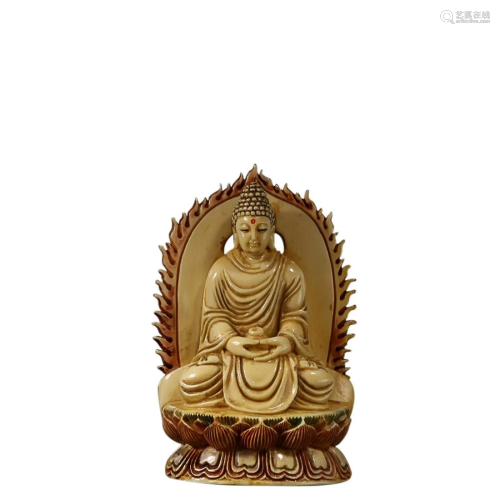 RARE MATERIAL FIGURE OF VAIROCANA