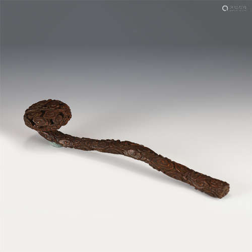 A CHINESE BAMBOOCARVING RUYI SCEPTER