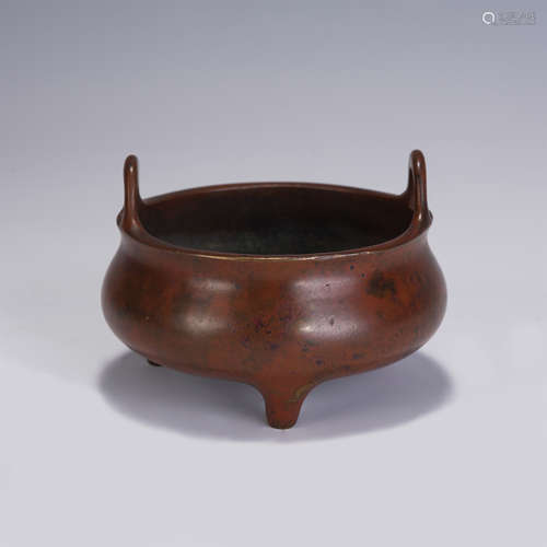 A CHINESE QING STYLE BRONZE CENSER