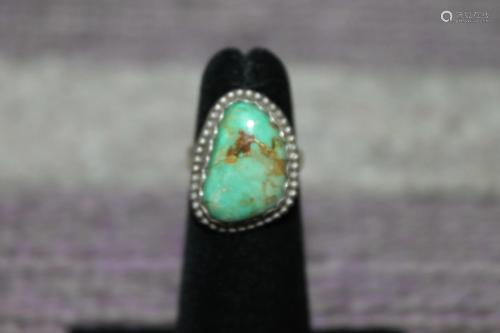 Vintage turquoise & Sterling Ring