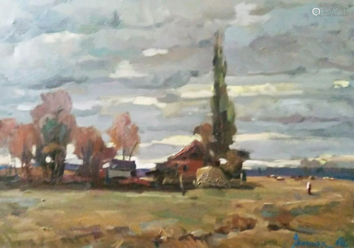 Oil painting Evening cold Kalenyuk Alex