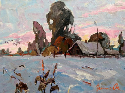 Oil painting Winter silence Kalenyuk Alex