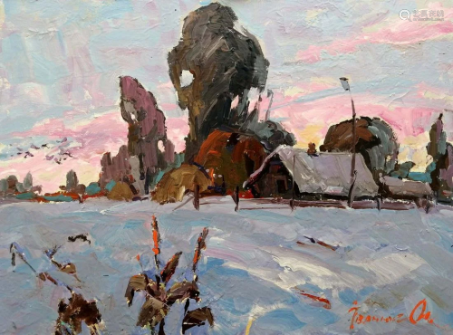 Oil painting Winter silence Kalenyuk Alex