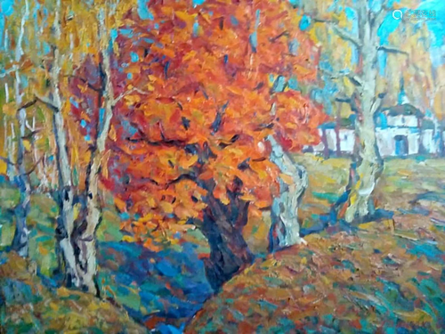 Oil painting Autumn landscape Kalenyuk Alex