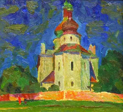 Oil painting The cathedral Egor Ktpatunov