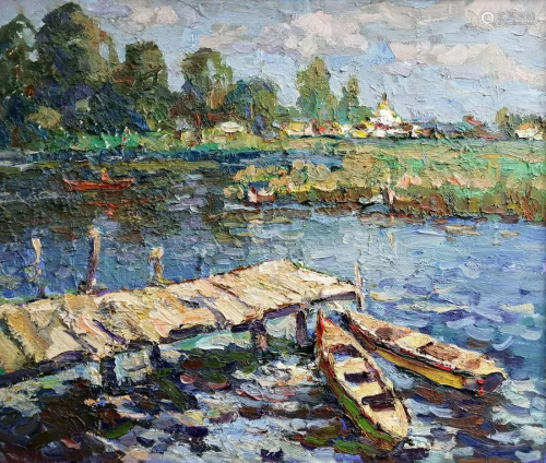 Oil painting Summer day Kalenyuk Oksana