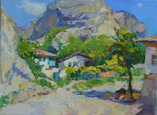 Oil painting Among the mountains Tepeta Miacheslav