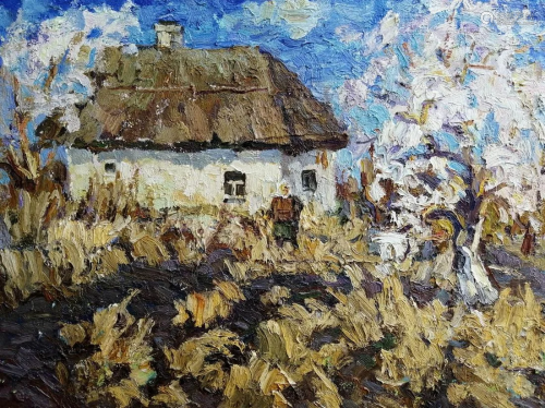 Oil painting Spring came Kalenyuk Alex