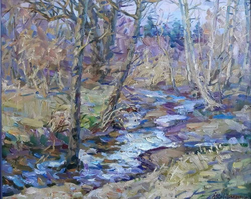 Oil painting Brook Kovalenko Ivan Mikhailovich