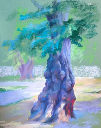 Pastel painting Acacia Serdyuk Boris Petrovich