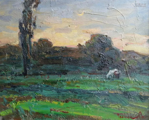 Oil painting Evening landscape Kalenyuk Alex