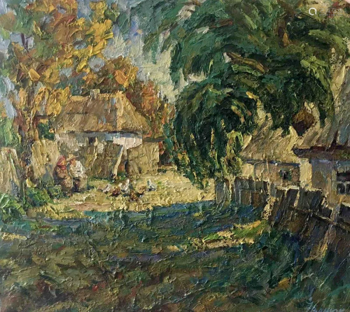 Oil painting Summer landscape Kalenyuk Alex