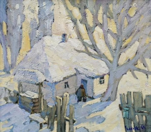 Oil painting Winter day Kalenyuk Alex