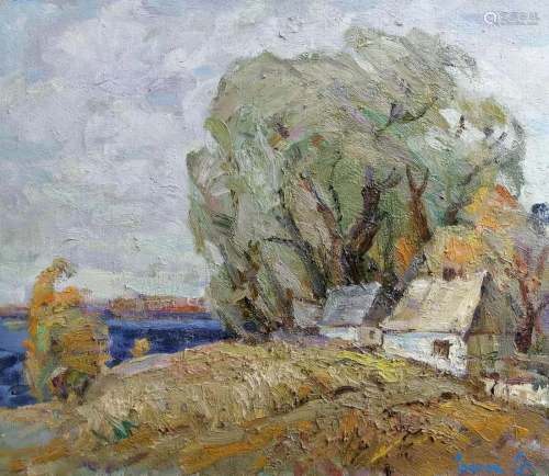 Oil painting Autumn landscape Kalenyuk Alex