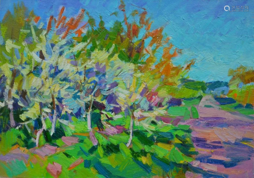 Oil painting Cherry garden Tepeta Miacheslav