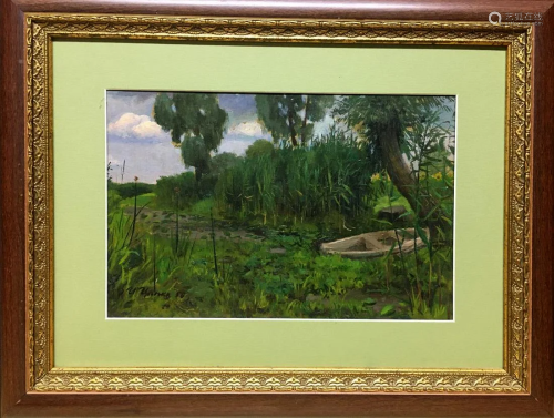 Oil painting Natural landscape Tsyupka Ivan Kirillovich