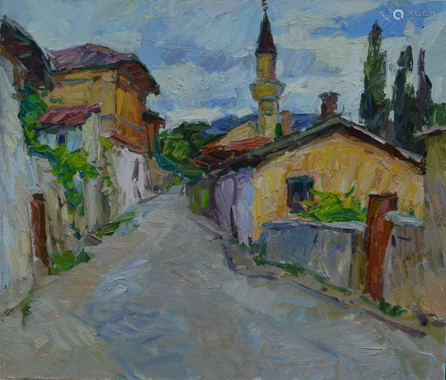 Oil painting Street in Bakhchisarai Tepeta Miacheslav