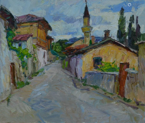 Oil painting Street in Bakhchisarai Tepeta Miacheslav