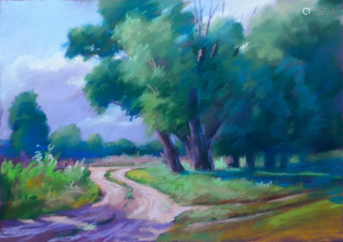 Pastel painting Trails Serdyuk Boris Petrovich