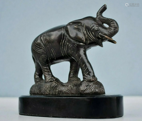 Antique Art Deco Presse Papier Bronze Elephant