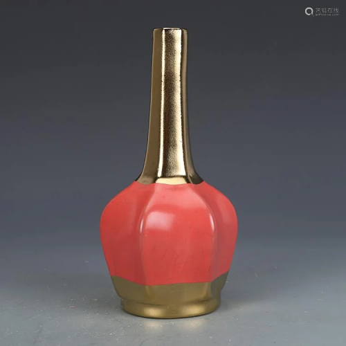 Song dynasty kiln hexagon bottle