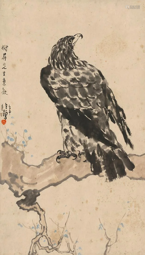 Eagle painting by Xu Bei Hong