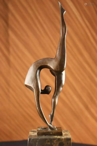 Bronze Abstract Gymnast Sculpture Statue Figurine