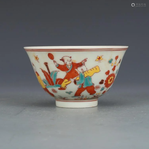 Ming dynasty colorful cup