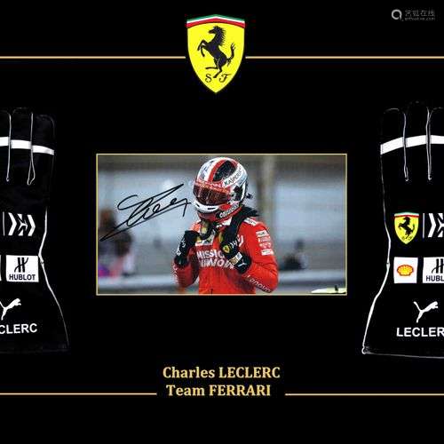 Charles LECLERC. Photo couleur dédicacée par Charles Leclerc...