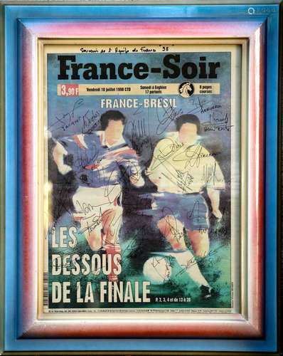 Une du Journal FRANCE-SOIR du vendredi 10 juillet 1998 annon...