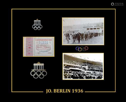 JO BERLIN 1936. Ticket d’entrée pour la répétition de la cér...