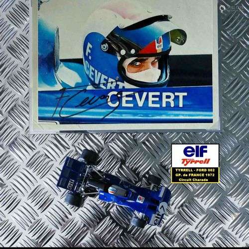 François CEVERT. Photo couleur dédicacée par François Cevert...