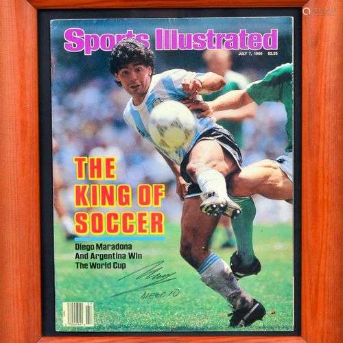 Diego MARADONA. SPORTS ILLUSTRATED 