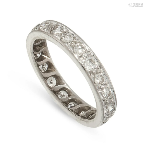 A DIAMOND ETERNITY RING the band set all around with a