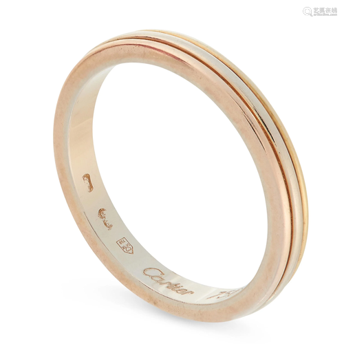 A TRINITY DE CARTIER WEDDING BAND RING, CARTIER, 19…