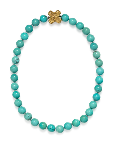 CHRISTOPHER WALLING, TURQUOISE BEAD NECKLACE