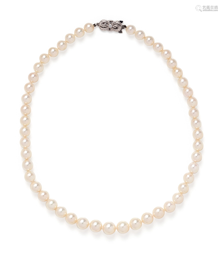 MIKIMOTO, CULTURED PEARL NECKLACE