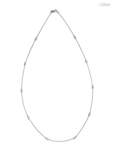 WHITE GOLD AND DIAMOND NECKLACE