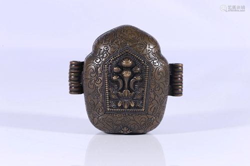 Tibet Lima Copper Portable Buddhist Altar