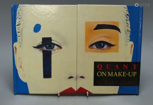 A hardback copy of “Quant on Make-up” signed by Mary Quant