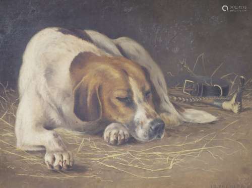 Lilian Collier (Exh.1880-1883), oil on canvas, 'No. 1, Champ...