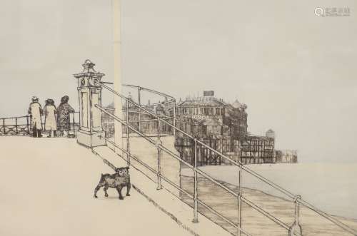 Richard Beer, limited edition print, Palace Pier, Brighton, ...