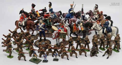 A collection of lead toys to include World War One