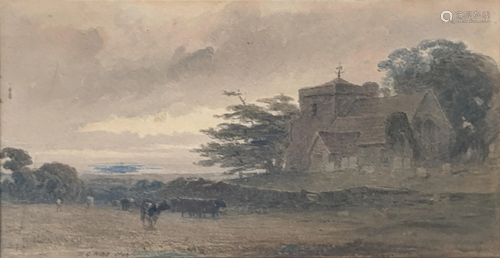 Henry George Hine (British, 1811-1895), A Sussex Church